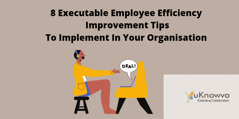 image that shows executable employee efficiency improvement tips