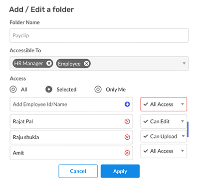 Easy File Management - Add, edit folder