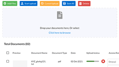 Easy File Management - Upload Document