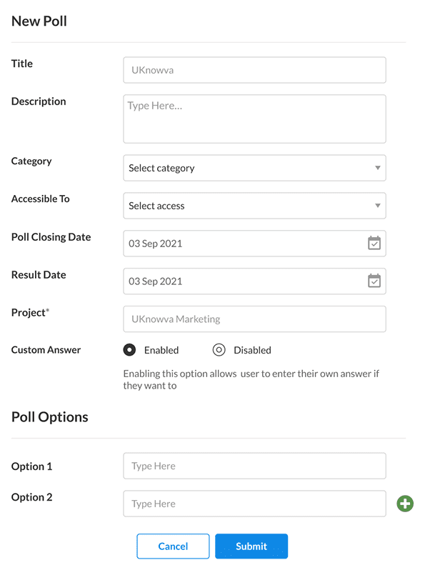 Create Polls