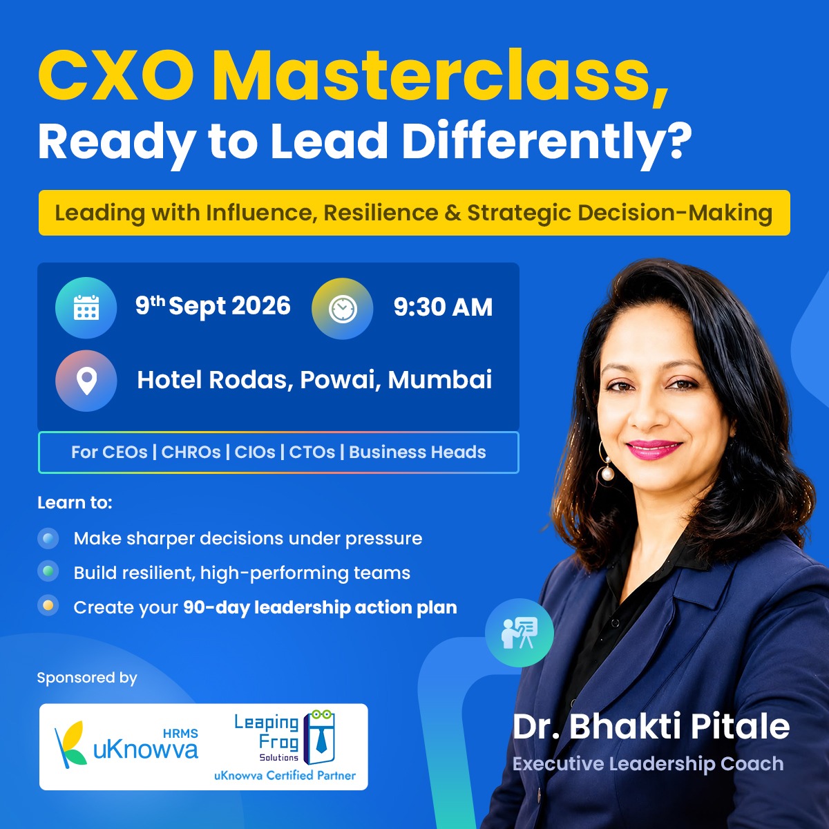 CXO Masterclass: Ready to Lead Differently?