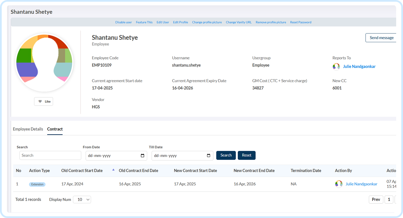 Contract lifecycle management