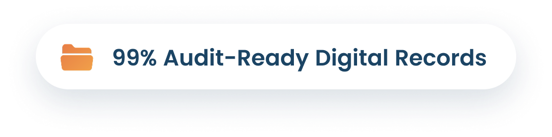 99% Audit-Ready Digital Records