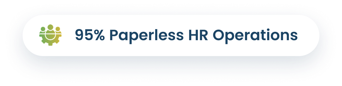 95% Paperless HR Operations