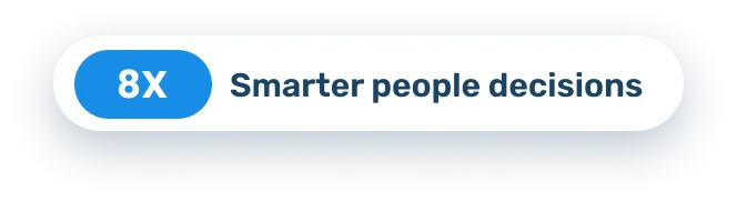 8X Smarter people decisions