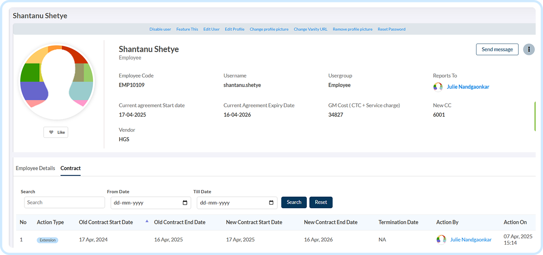 Manage freelancers