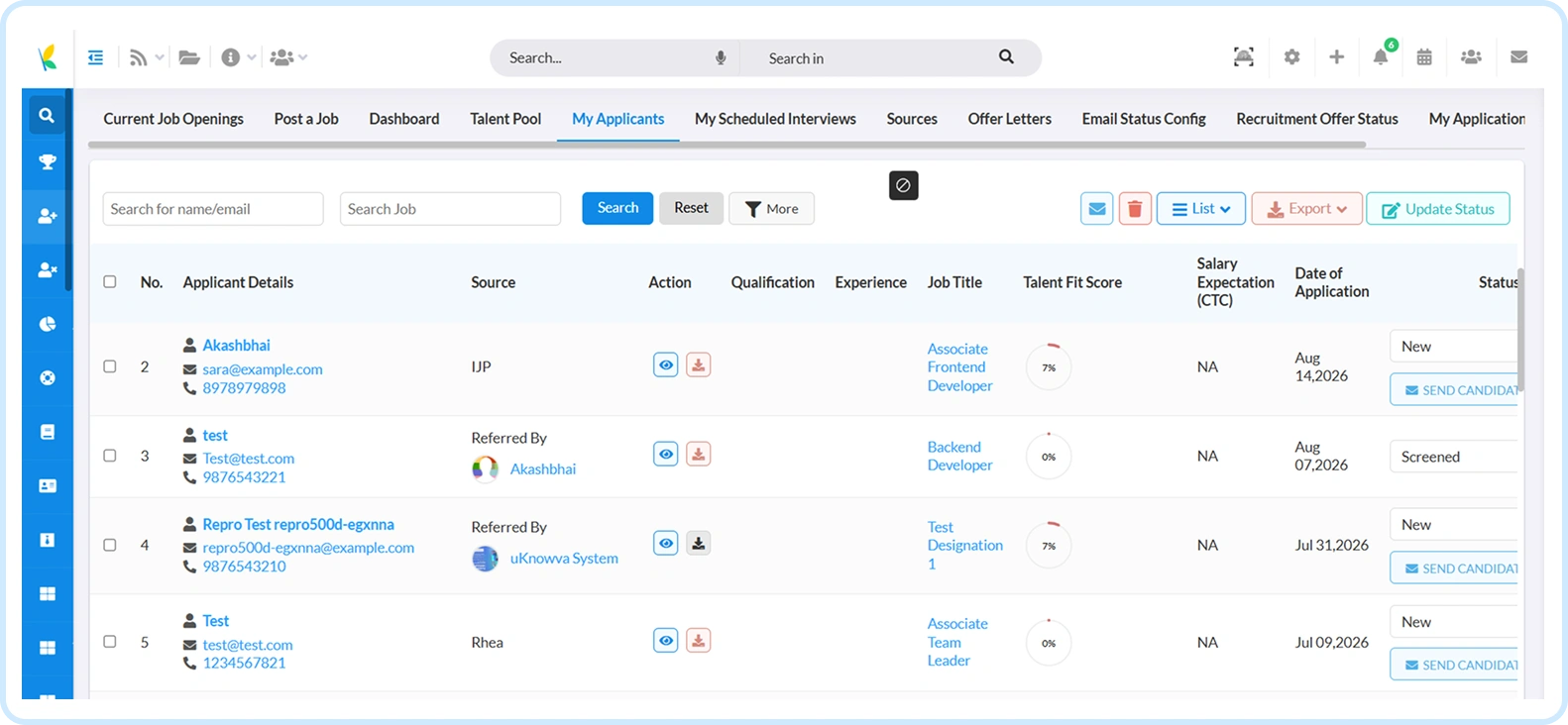 uKnowva interview scheduling and candidate pipeline for pharmaceutical hiring
